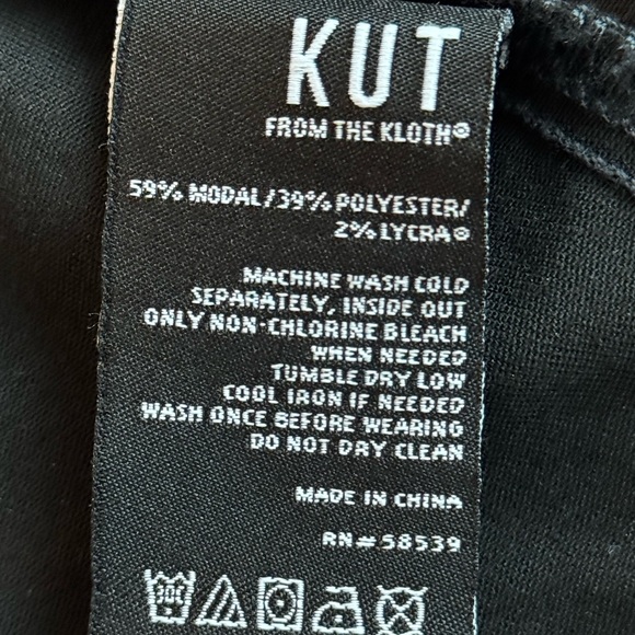 Faux Leather Navy Blackish Cropped Biker Jacket by KUT from the Kloth - Picture 4 of 8